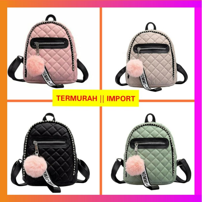 TAS RANSEL WANITA IMPORT BACKPACK TERMURAH GT05243 GQ2610 GL823 RLZ161