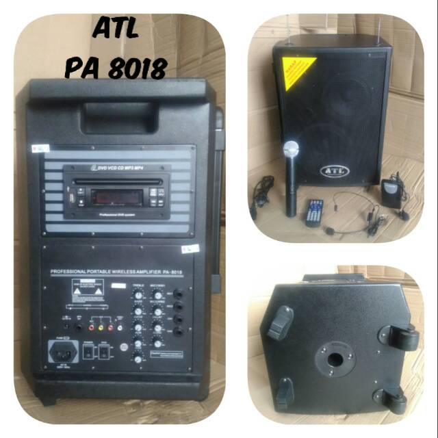 SPEAKER AKTIF 8 INCH 3 WAY PORTABLE ATL PA 8018