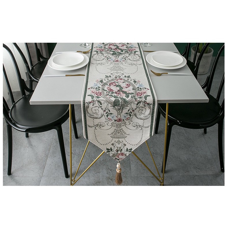 Table Runner/Taplak Meja Tamu/Taplak Meja Makan Minimalis Modern Desain Eropa Utara Varian 13