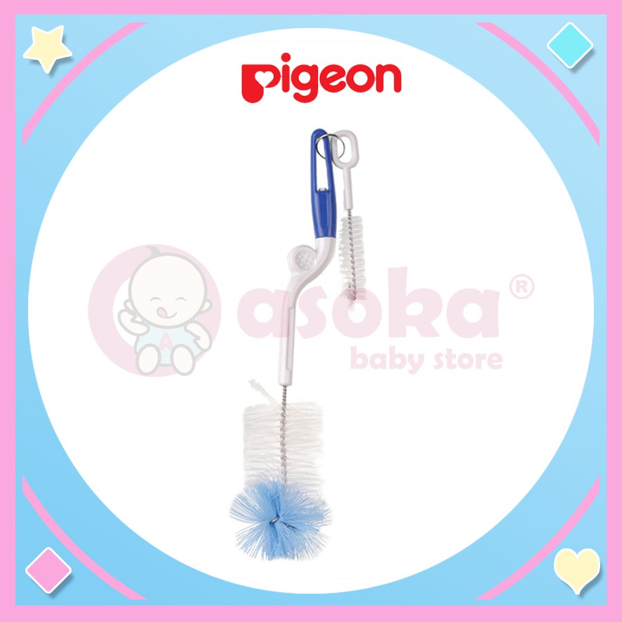 Pigeon Bottle and Nipple Brush | Sikat Pembersih Botol &amp; Dot ASOKA