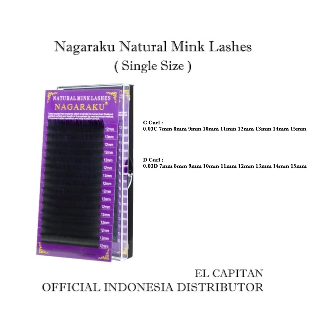 Nagaraku Premium Eyelash Extension 0.03D dan 0.03C / Nagaraku Eyelash Extension