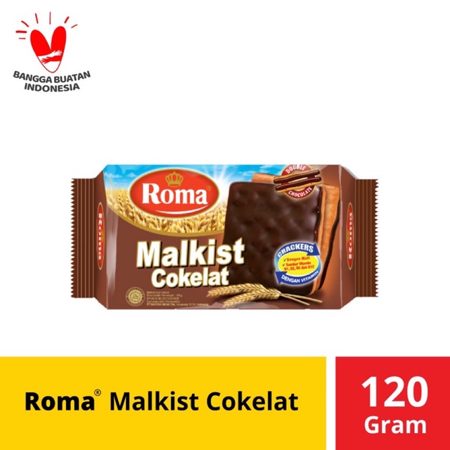 

Roma Malkist Cokelat Kotak isi 6 Pcs