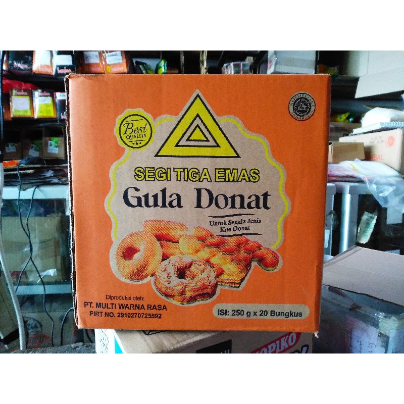 

Gula Halus Donat Segitiga Emas 250g x 20Bungkus Per Dus