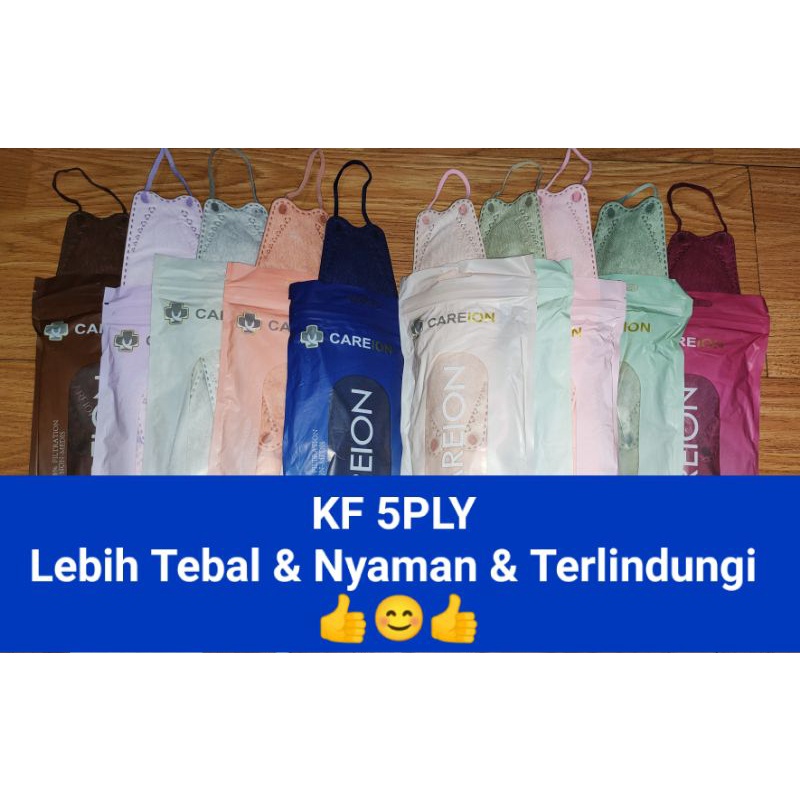 MASKER KF94 5ply/lapis (Lebih Tebal) ISI 10/PACK (varian)