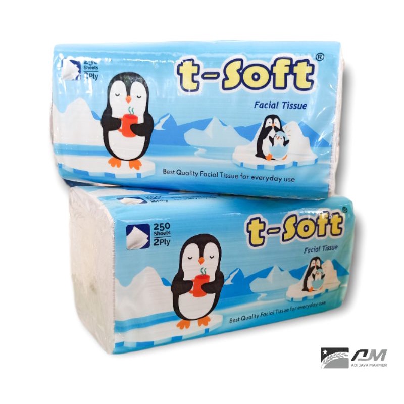 Tissue T-Soft | Facial Tissue | 250 Sheets