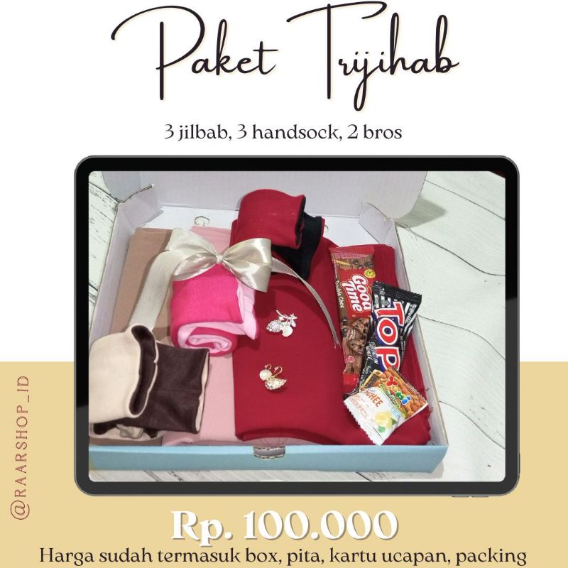 

HAMPERS ISI 3 HIJAB 3 HANDSOCK 2 BROS