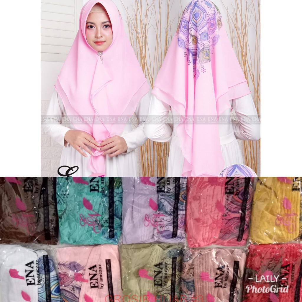 Jilbab ceruty Flow Printing / Jilbab Flow Printing / Hijab Flow / Hijab Printing / Jilbab flow