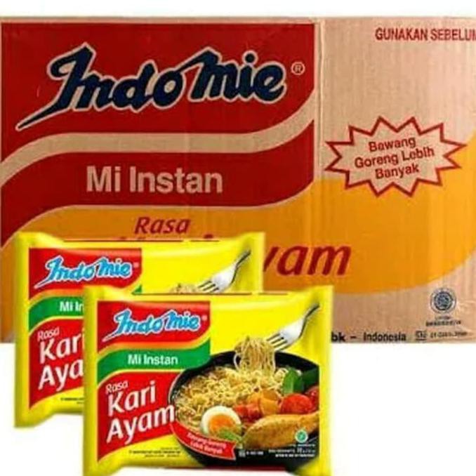 

Terlaris# Indomie Rasa Kari Ayam 72Gr (40 Bungkus/Dus)