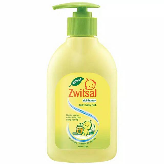 Zwitsal Natural Baby Milky Bath Rich Honey 300ML