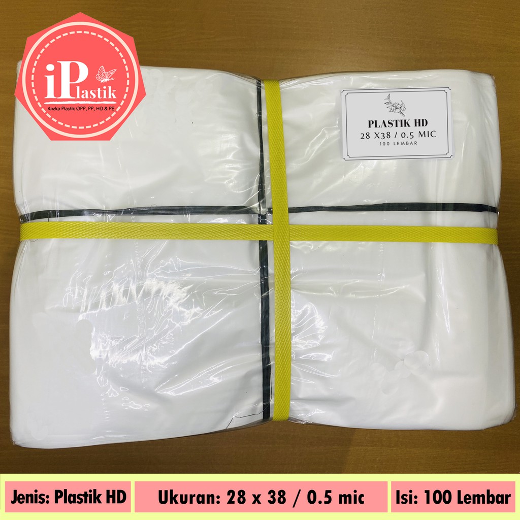 Plastik HD Murni Bening Tanpa Plong