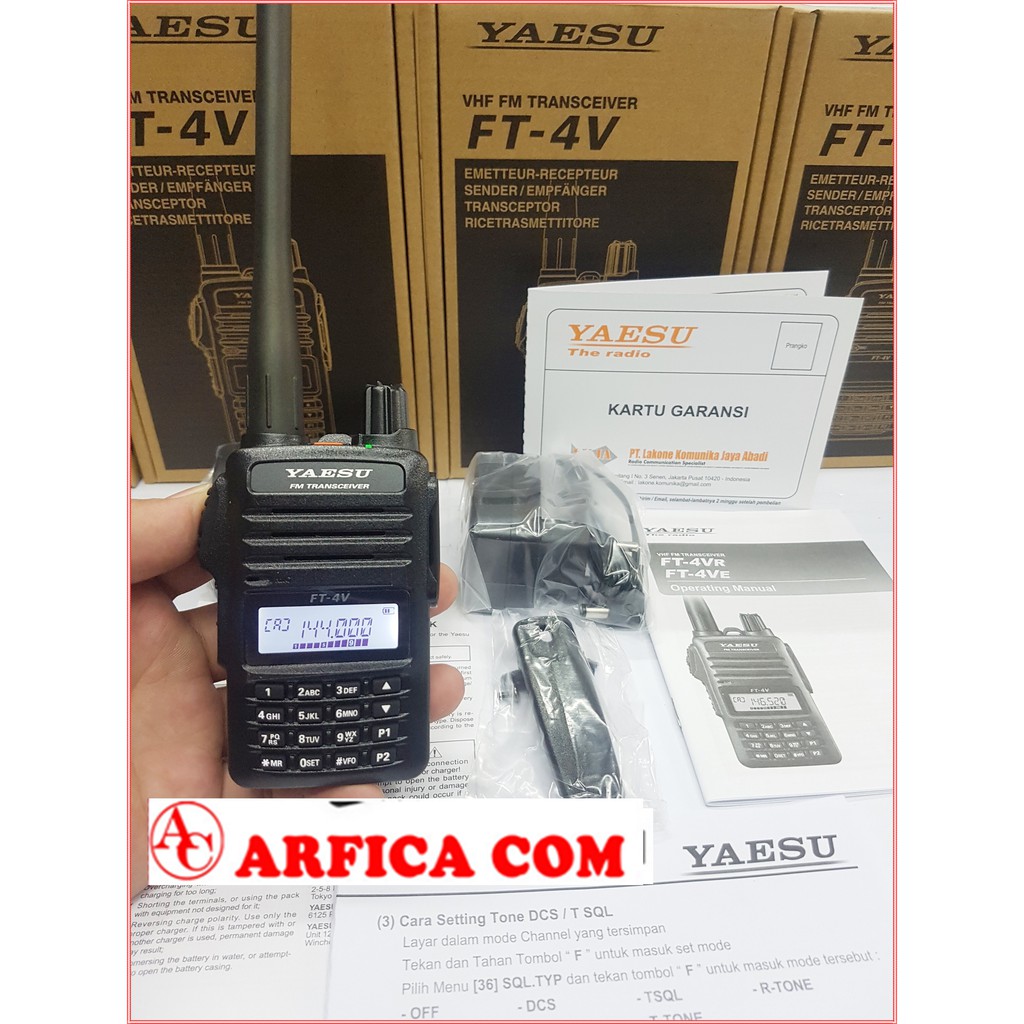 JUAL HT YAESU FT 4V FT4V FT-4V VHF ORIGINAL GARANSI RESMI MURAH