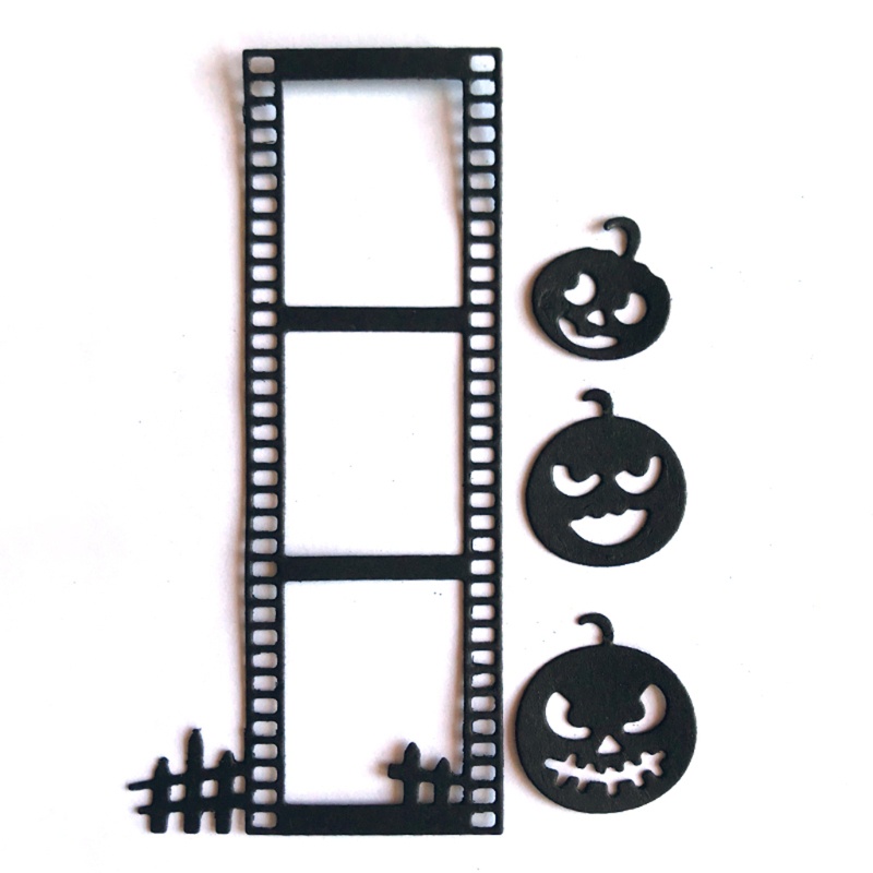 Cetakan Stensil Cutting Dies Motif Labu Halloween Bahan Metal Untuk Scrapbook Craft DIY