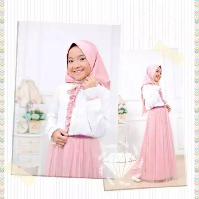 Gamis Muslim Anak Perempuan Baju Anak Umur 9 10 11 12 Tahun Baju Hijabers Baju Muslim Ngaji Anak Shopee Indonesia