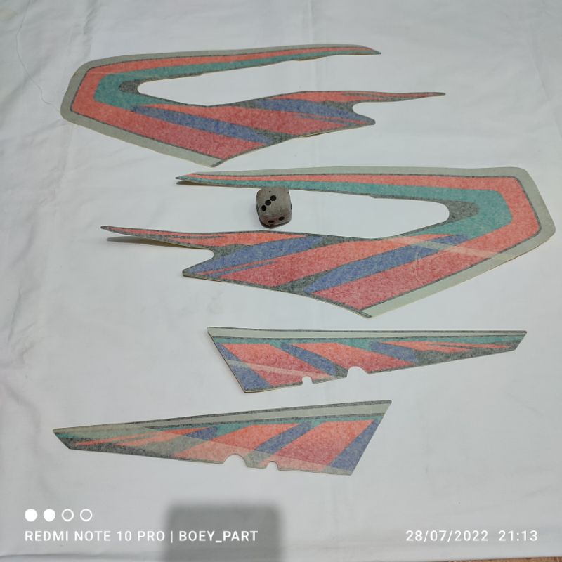 Striping sticker stiker RX king rxking master 97 1997 hitam orange original nos