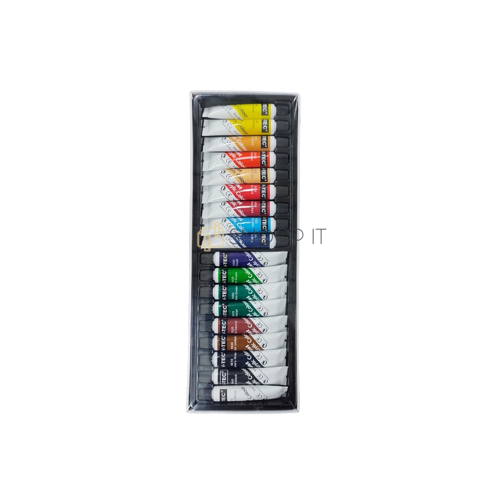 

Cat Akrilik V-TEC VT-618/A Acrylic Colours 18 Warna x 6 ML - Set SHSNP