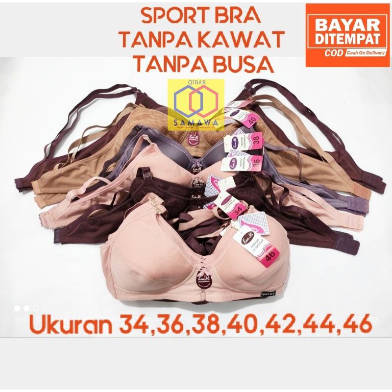 Sport Bra BeHa Wanita High Quality Tanpa Kawat dan Busa KEN MI ALDA ALISA DLL TANPA KAWAT