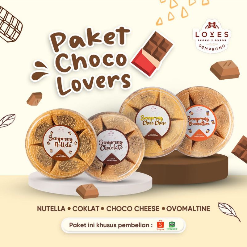 

Paket Choco Lovers (Nutella - Cokelat - Chococheese - Ovomaltine) by Loves Semprong