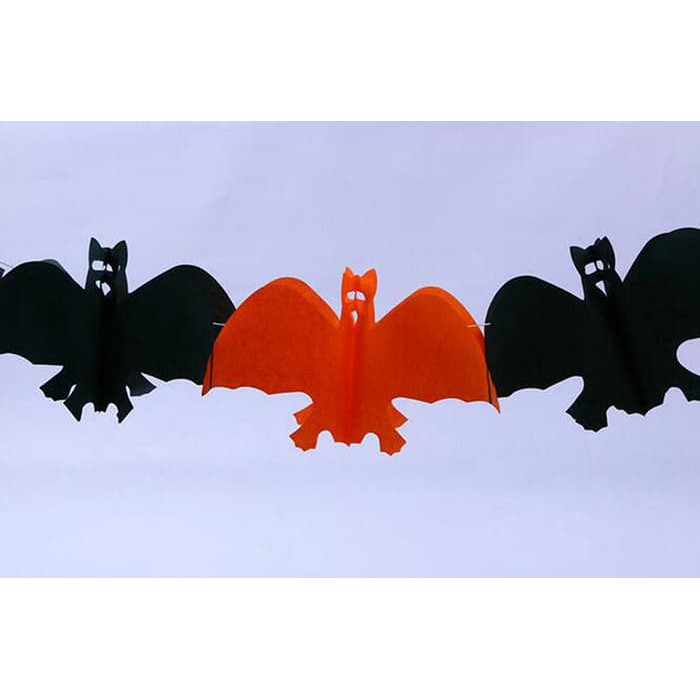 garland Halloween Skull Bat Spider Ghost Pumpkin banner garland hiasan