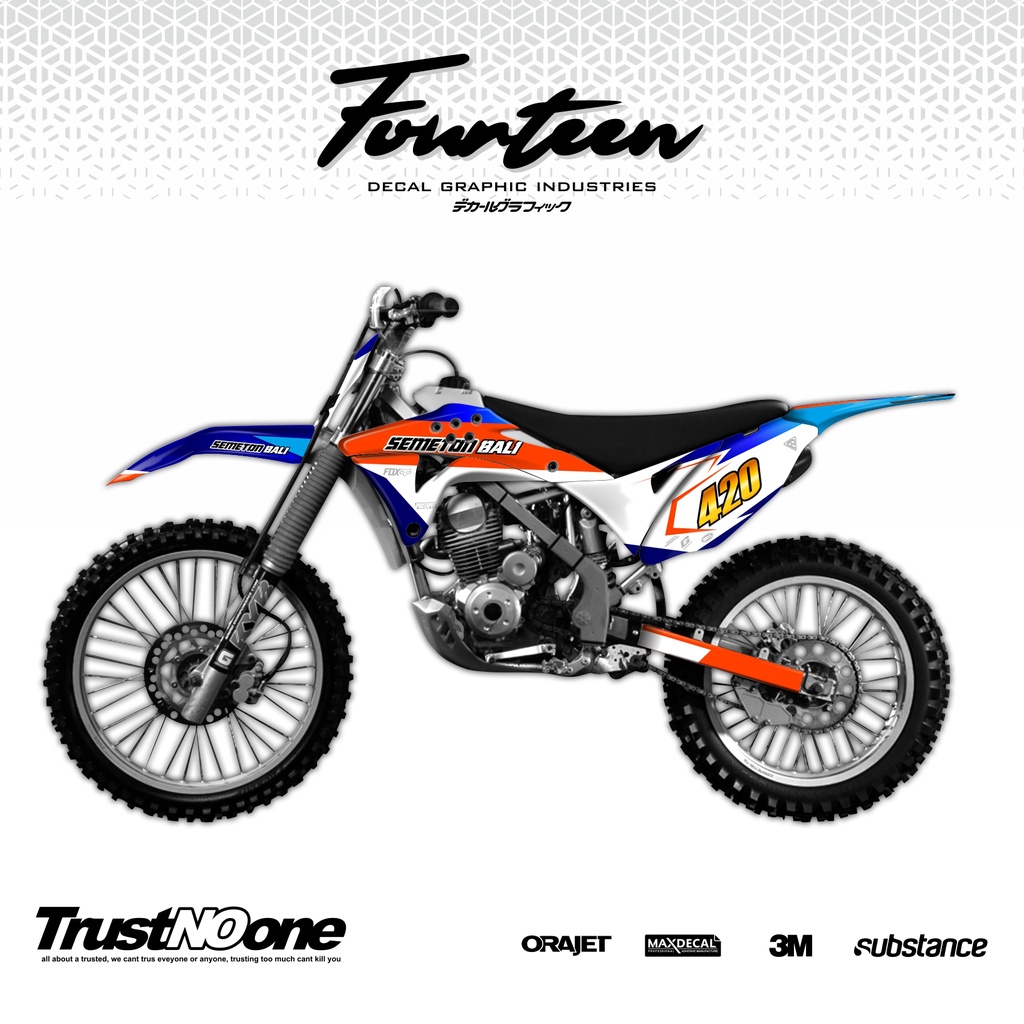 STICKER DECAL KLX GORDON -  DECAL BODY GORDON / STIKER DEKAL TRAIL GORDON 2