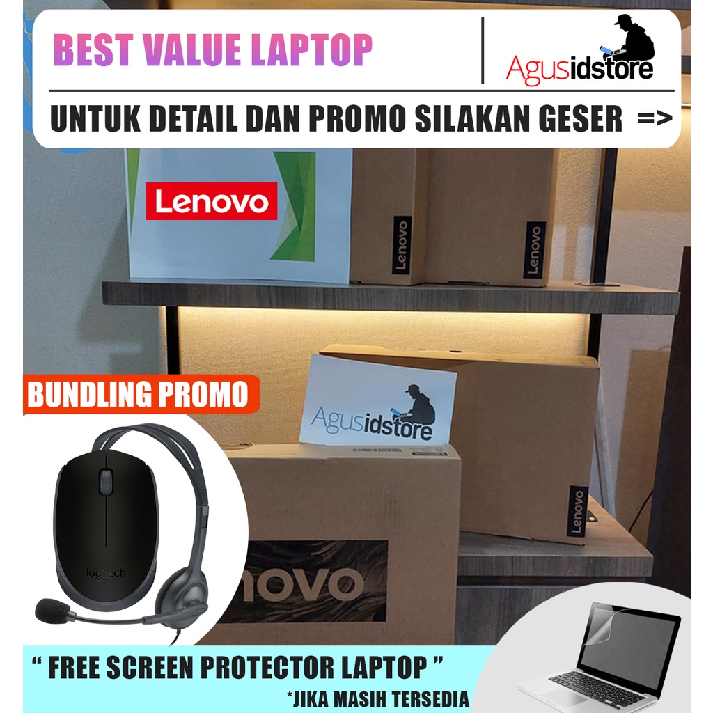 Laptop Lenovo Ideapad Slim 3i Core i3-10110U 4GB 256GB SSD 14"HD