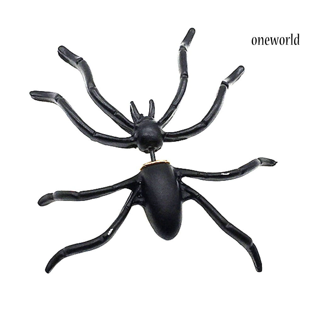 OW@ 1Pc Funny Spider Earring Stud Halloween Party Gothic Punk Fancy Dress Jewellery