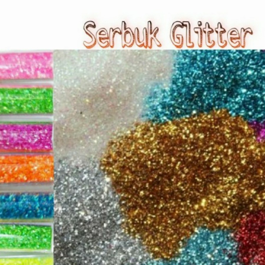 serbuk glitter nail art bubuk glitter art craft glitter