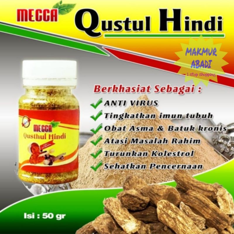 Qusthul Hindi Mecca 50gram - Qust Al Hindi - Qist Alhindi - Qist Al Hindi Serbuk