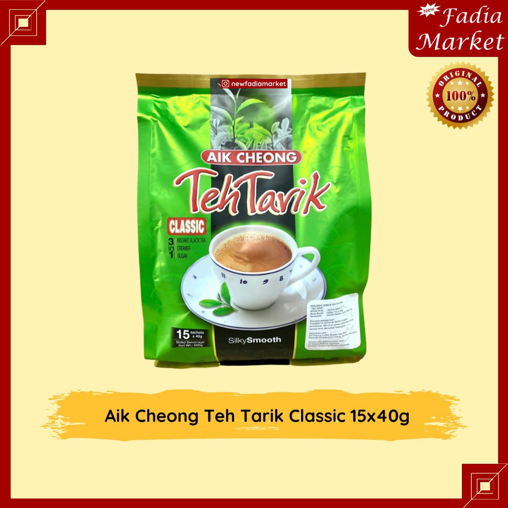 Jual Aik Cheong Teh Tarik Classic 15x40g Shopee Indonesia 9965