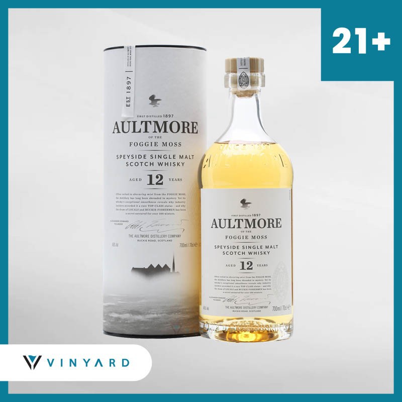 Aultmore 12 YO 700 ml ( Original &amp; Resmi By Vinyard )