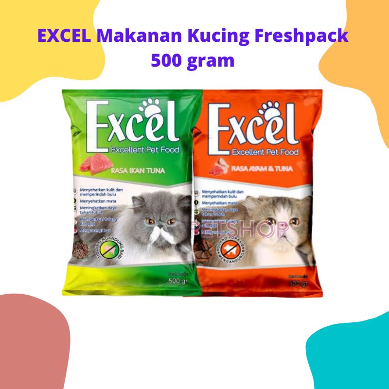 EXCEL MAKANAN KUCING KERING  CAT FOOD Promo termurah Kucing Kampung