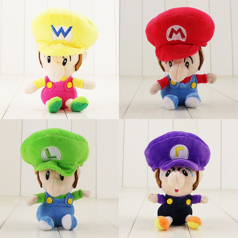 Super Bros Mario Run Baby Mario &amp; Luigi Mainan Mewah Boneka Boneka 6.7&quot; Hadiah Boneka