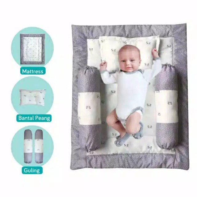 MOMS_ Omiland Baby Mattress Set Panda Series OWM3141