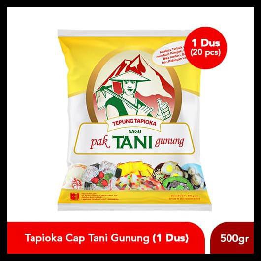 

PAKET TEPUNG TAPIOKA CAP PAK TANI GUNUNG 500 GRAM (1 DUS)