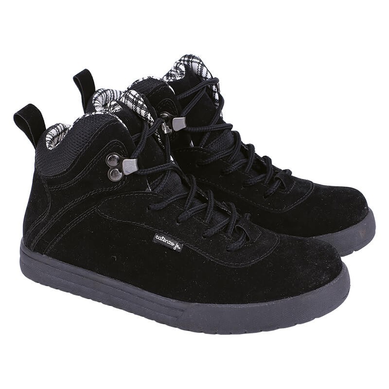 Sepatu Sekolah Anak Laki Perempuan Sepatu Kets Sneakers SD Hitam Polos Tali 32-37 CJR