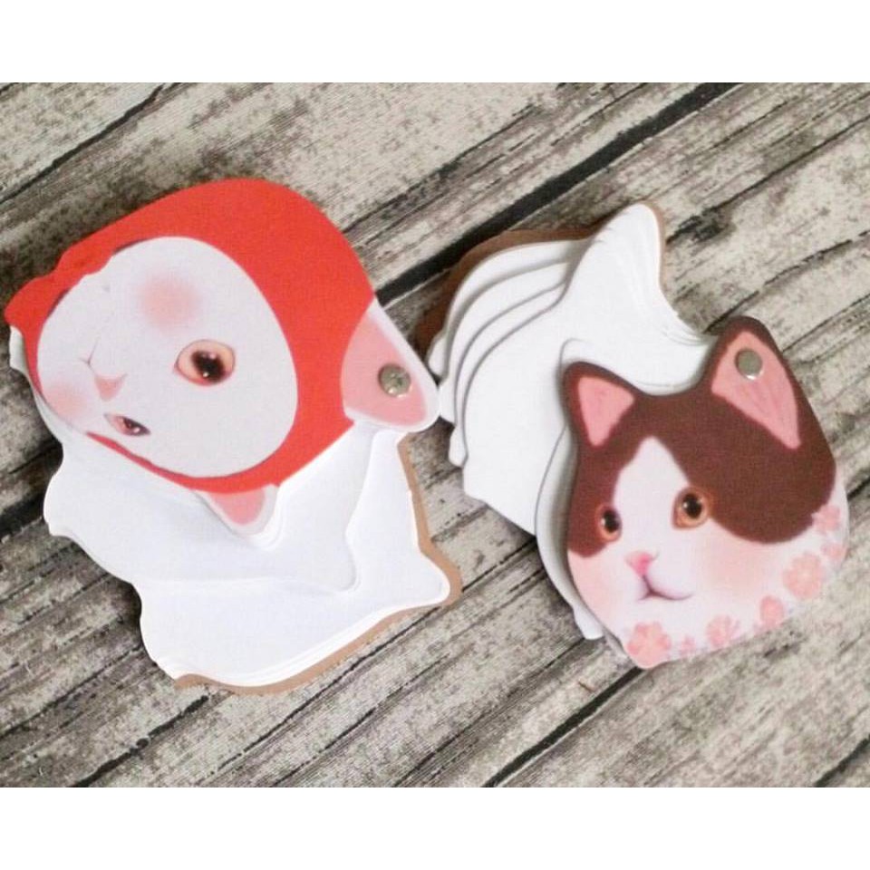 

Memo motif kepala kucing quality import