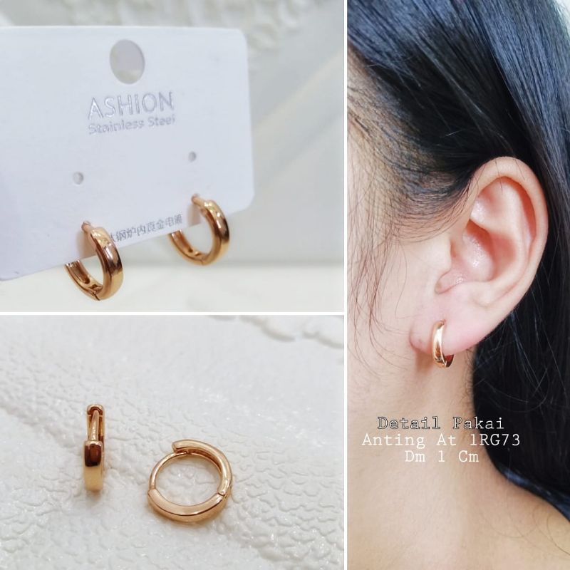 (Anting Karat) Anting Jepit Gipsy Replika Emas