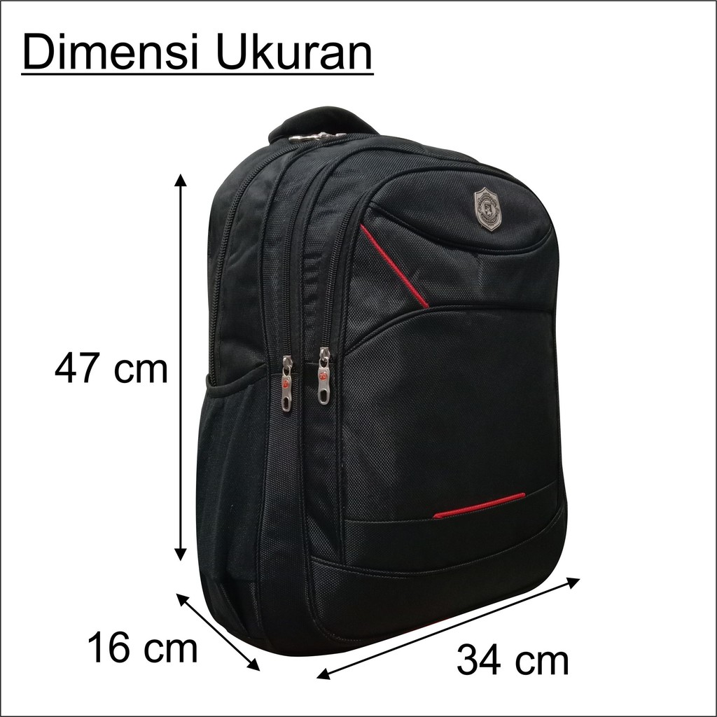 Polo Global 9714 - Tas Ransel Punggung Pria Wanita Unisex Model Polo Bagpack Bahan Tebal Waterpoof