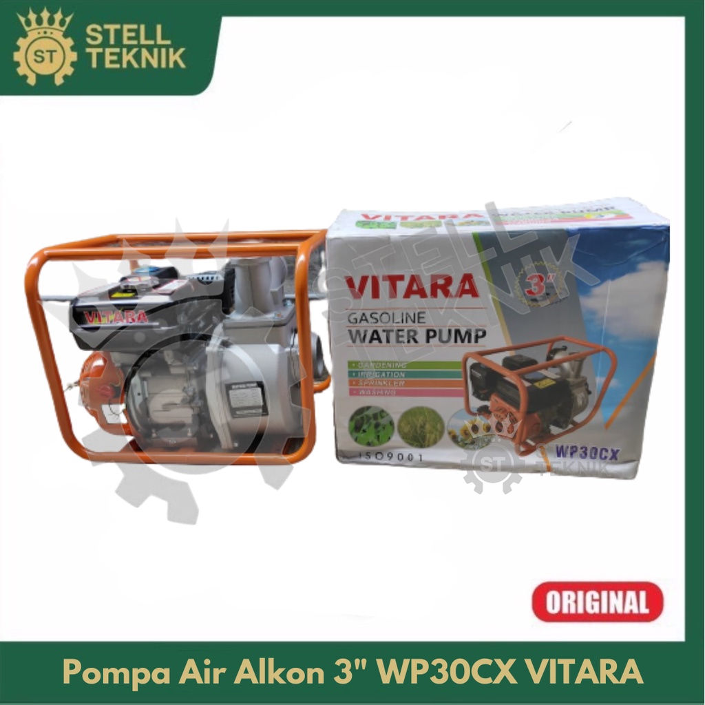 Mesin Pompa Air Alkon 3" Inch Bensin WP30CX VITARA