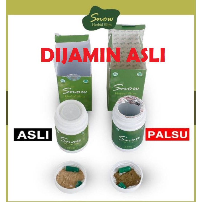 SNOW HERBAL SLIM PELANGSING AMAN BPOM ORIGINAL
