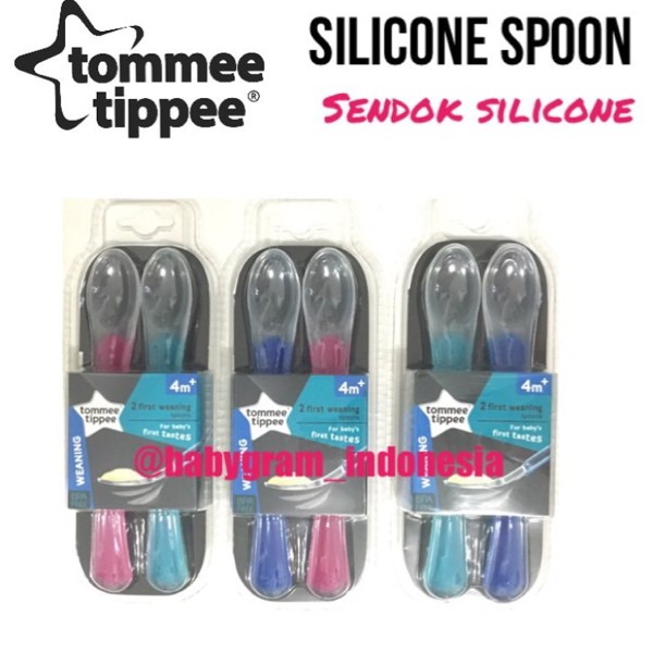 Tommee Tippee Silicone Spoon / Sendok Silikon Tommee Tippee