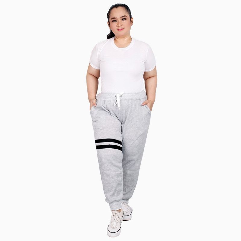 Celana Jogger Training wanita BIG SIZE terbaru - Kevilia Jumbo