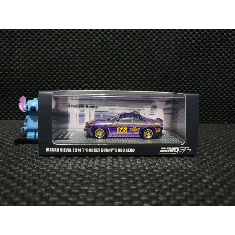 Inno64 Inno 64 Models Nissan Silvia S14 Rocket Bunny Boss Aero Purple