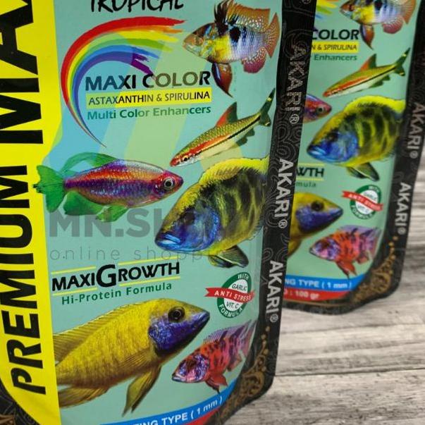 Akari Premium Maxi Cichlid 100Gram. Pelet Akari / Pelet Cichlid / Pelet Ikan