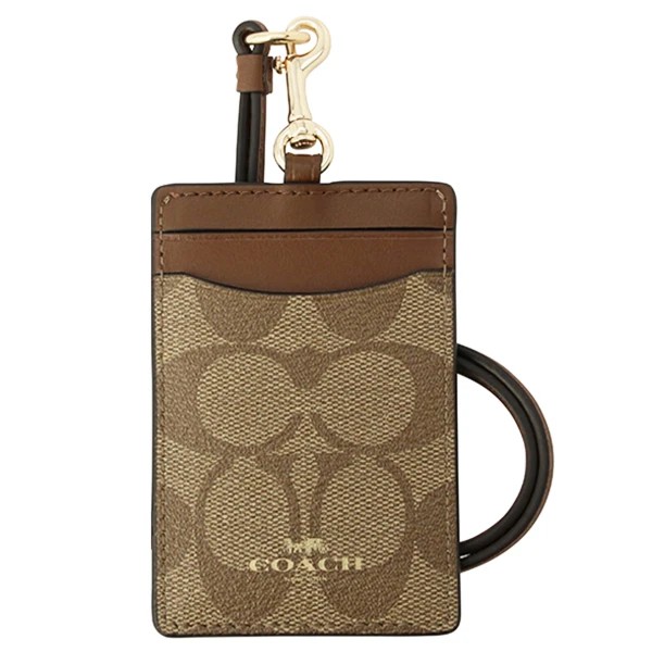 

lanyard coach original lanyard ID case signature saddle f63274