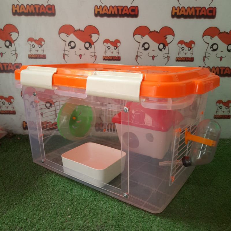 TRAVEL CAGE PET AKRILIC SIZE 15LTR MADE BY HAMTACI