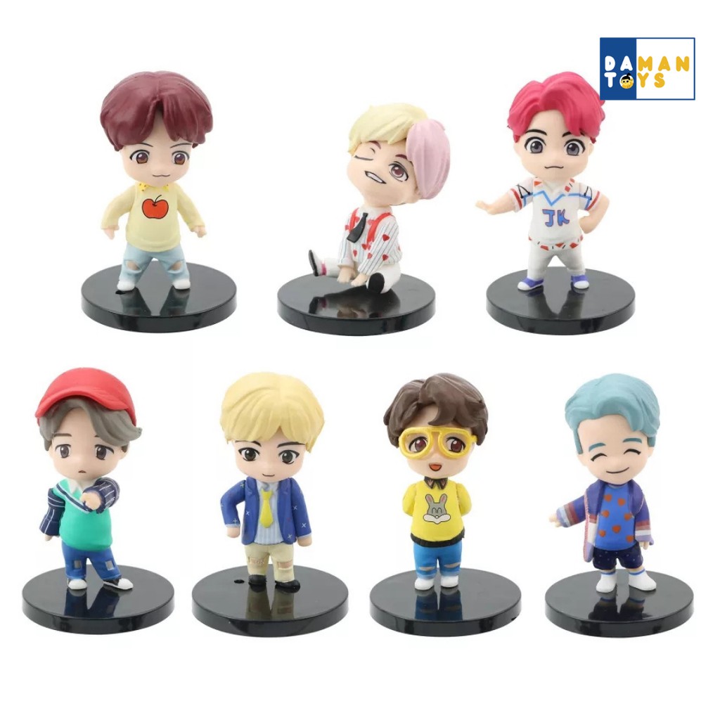 BTS TINY TAN / FIGURE BTS MINI FIGURE /BTS KPOP PAJANGAN MINIATUR HIASAN TOPPER