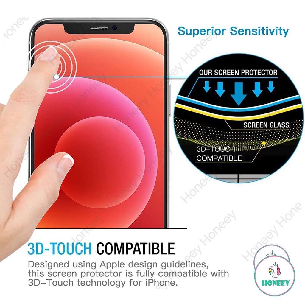 500D Screen Protector for IPhone 14 13 12 Pro Max 11 Pro Max XS  XR Xs Max 6s 8 7 Plus Full Cover Tempered Glass Protective Film