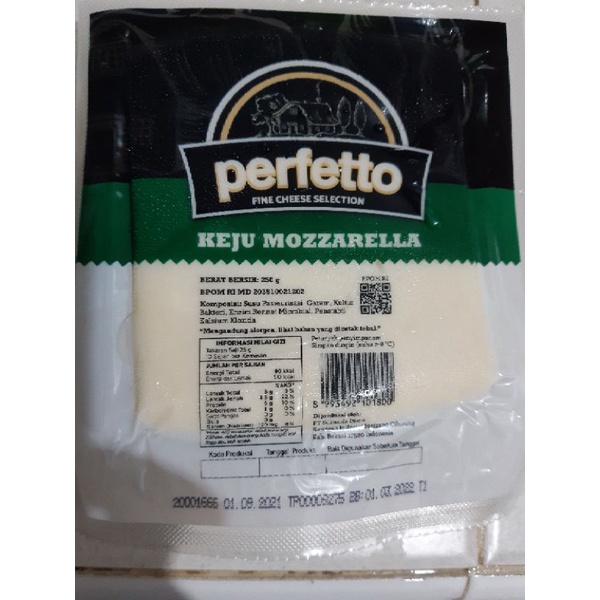 

Perfetto keju mozarella 250gr