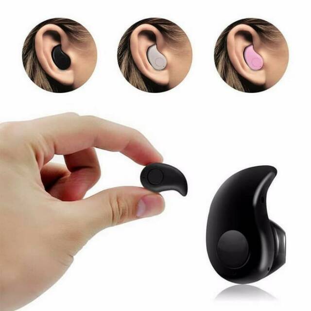 Headset Bluetooth Earphone BT Handset Keong Mini S530 Kecil Tanpa Kabel Putih