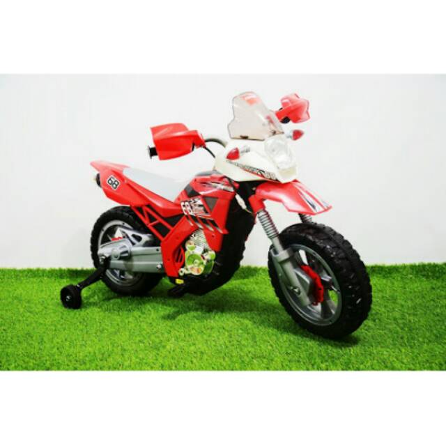 (KHUSUS GOJEK) Mainan Motor Cross Aki TR1403 Junior